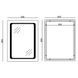 Дзеркало Mixxus TWEE MR09-80x60-Reverse з LED Touch, Anti-fog, димером, регулятором яскравості (MI6660) MI6660 фото 2
