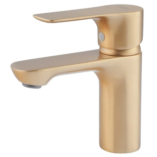 Змішувач для умивальника Haiba Milano 001 BRUSHED GOLD (HB9619) HB9619 фото