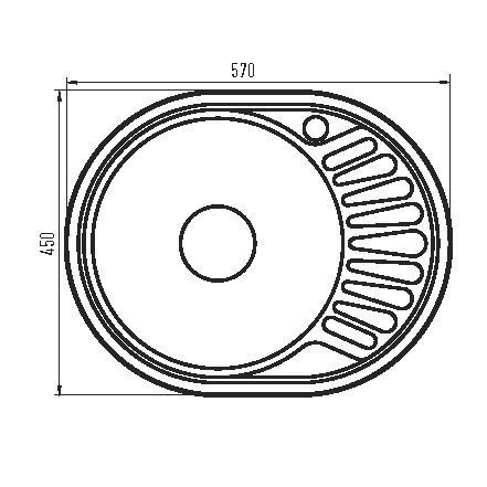Мийка кухонна Zerix Z5745-06-180MD (micro decor) (ZS0563) ZS0563 фото