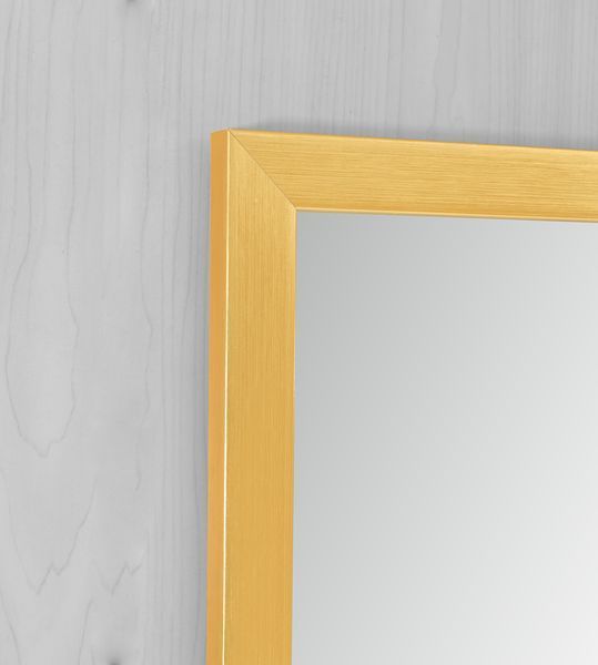 Дзеркало настінне Zerix FONTE MRZ09-60x85-Reverse GOLD прямокутне в золотій рамі (ZX6211) ZX6211 фото