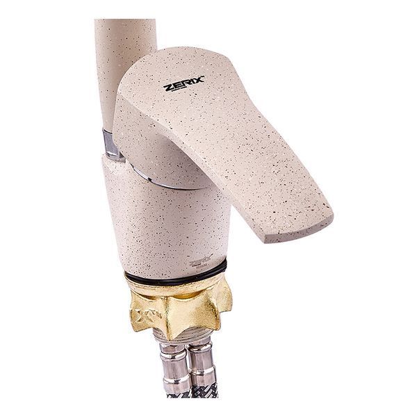 Змішувач для кухні Zerix YUB 279 Beige (ZX4787) ZX4787 фото