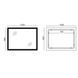 Дзеркало Mixxus FLAT MR04-100x80 з LED Touch, Anti-fog, димером, регулятором яскравості, годинником (MI6927) MI6927 фото 7