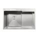 Мийка MIXXUS MH7849L-HK SS COLOR (MH7849L-HK NANO-SILVER)(3.0/0.9) з н.ст "Глибоке крило" з підст. під ножі(нерж.) (MX1935) MX1935 фото 1
