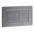 Панель змиву Koer KT-0612-07 240x160x10mm з нержавіючої сталі, кнопка квадр. (колір графіт) (KR6122) KR6122 фото