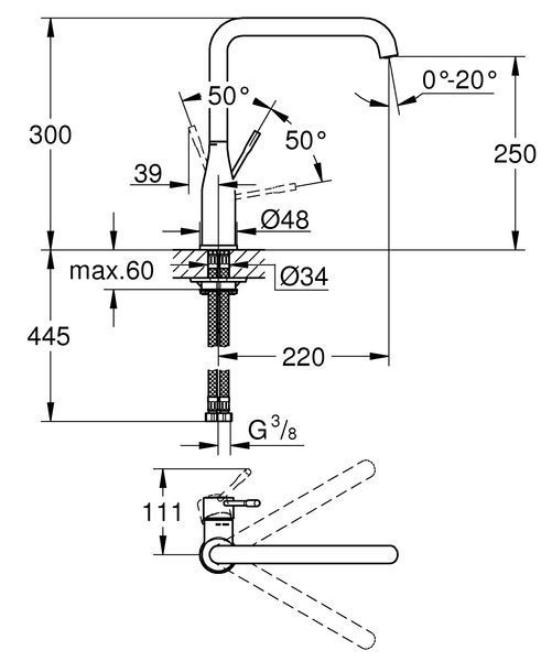 Змішувач для кухні Grohe Essence New (30269000) 30269000 фото