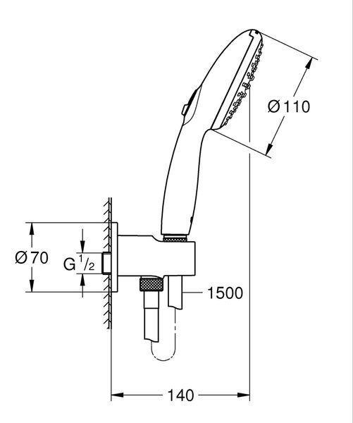 Набір для комплектації ванни та душа Grohe Grohtherm SmartControl з New Tempe... UA26415SC10 фото