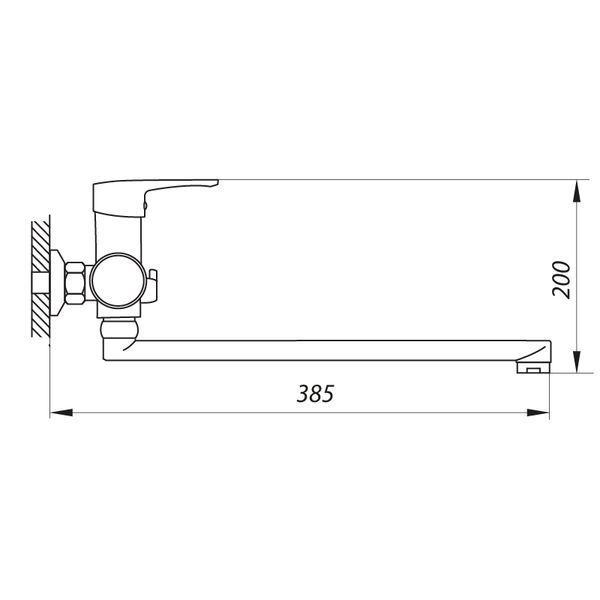 Змішувач для ванни Zerix FIV A439 (ZX2927) ZX2927 фото