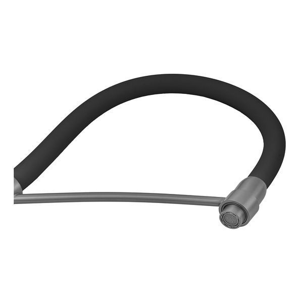 Змішувач для кухні з силіконовим виливом Zerix FUL-017 Graphite Refl.Black з ... ZX5995 фото