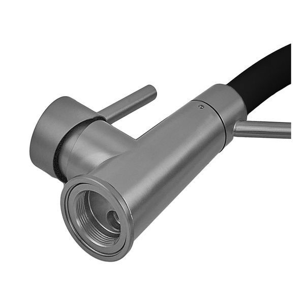 Змішувач для кухні з силіконовим виливом Zerix FUL-017 Graphite Refl.Black з ... ZX5995 фото