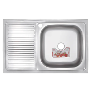 Кухонна мийка Zerix Z8050R-08-180E (Satin) (ZS0600) ZS0600 фото