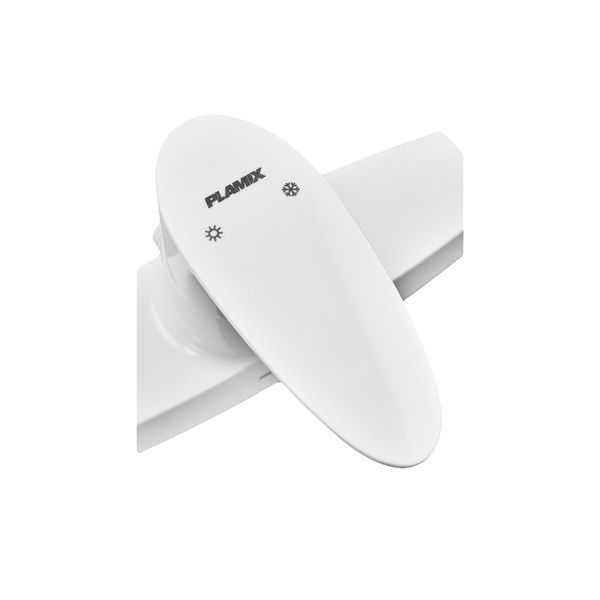 Змішувач для душової кабіни Plamix Cezar-003 SET White (з шлангом, лійкою та ... PM0665 фото