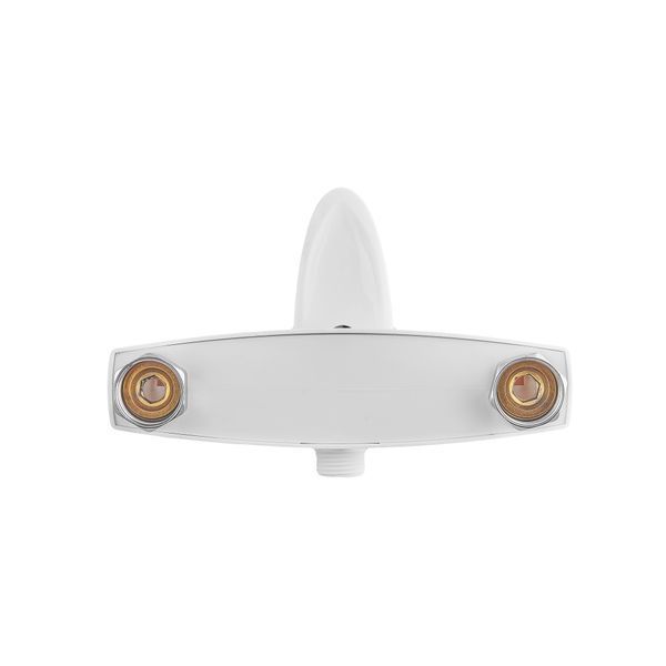 Змішувач для душової кабіни Plamix Cezar-003 SET White (з шлангом, лійкою та ... PM0665 фото
