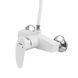 Змішувач для душової кабіни Plamix Cezar-003 SET White (з шлангом, лійкою та ... PM0665 фото 3