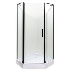 Душова кабіна Ethna Black P91 B 90x90x195 дрібний піддон 0048356 фото