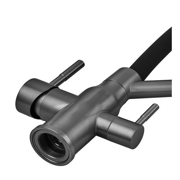 Змішувач для кухні з силіконовим виливом Zerix MAG-021 Graphite Refl.Black з ... ZX6005 фото