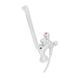 Змішувач для ванни PLAMIX OMEGA-140 EURO SET WHITE (со шлангом, лейкой и крон... MX9579 фото 6