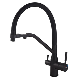 Змішувач для кухні MixxusPremium Gravity 021 BLACK REFL.BLACK (MI6978) MI6978 фото