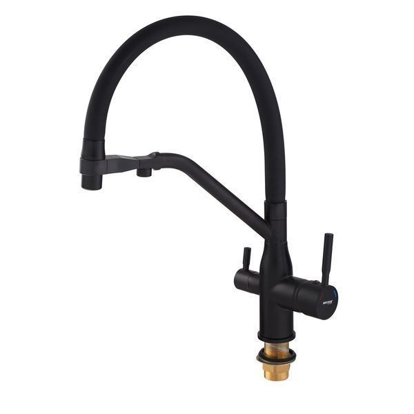 Змішувач для кухні MixxusPremium Gravity 021 BLACK REFL.BLACK (MI6978) MI6978 фото
