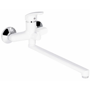 Змішувач для ванни Plamix Afina-006 EURO White (без шланга та лійки) (PM0687) PM0687 фото