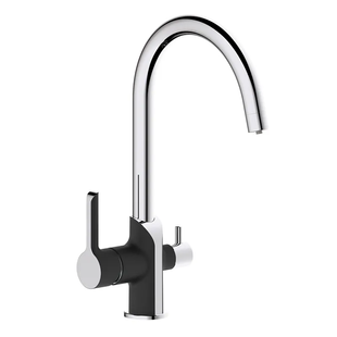 Кухонний змішувач на дві води Mixxus Premium Edem 021 (Black) (MI5925) MI5925 фото