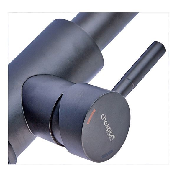 Змішувач для кухні з висувною лійкою Champion NEO-014 Black (нерж. сталь) (CH... CH0315 фото