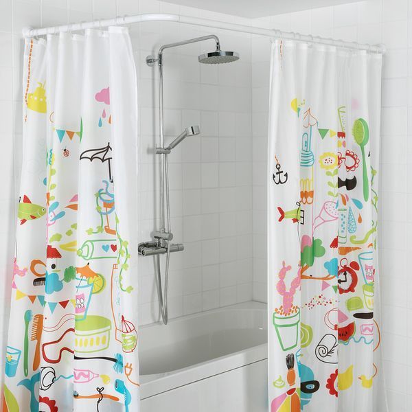 Штанга для шторки П-подібна універсальна 90x90x90cm, 90x180cm, 270cm (алюміній) (AC3593) AC3593 фото