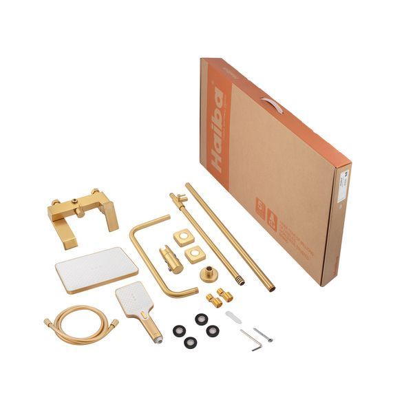 Душова колона зі змішувачем HAIBA GAUDI 009-J BRUSHED GOLD (HB9584) HB9584 фото
