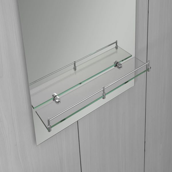 Дзеркало настінне Zerix LAGUNA MRZ03-50x70x11 прямокутне з дугоподібним верхом та полицею (ZX5622) ZX5622 фото