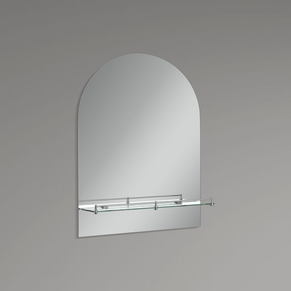 Дзеркало настінне Zerix LAGUNA MRZ03-50x70x11 прямокутне з дугоподібним верхом та полицею (ZX5622) ZX5622 фото