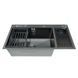 Мийка Zerix ZH8245-SET-08 Micro Decor Graphite з нержавіючої сталі (колір графіт) (ZM5594) ZM5594 фото 1