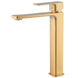 Змішувач для умивальника високий Haiba KUBUS 001 (HIGH) BRUSHED GOLD (HB9623) HB9623 фото 1