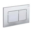 Панель змиву Koer KT-0602-01 240x160x10mm пластикова, кнопка квадратна (колір хром) (KR5178)