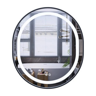 Дзеркало Mixxus Premium ELLIPSE MV05-80x70-Reverse Black з LED Touch, Anti-fog, димером (3-6,5kK) (MP6646) MP6646 фото