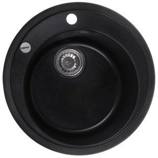 Мийка кухонна Zerix ZS-510R-14 Чорний металік (ZX4538) ZX4538 фото