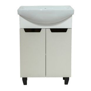 Тумба 60 Poli Д2 під умивальник Ізео/Церсанія Вершки Браш 0050606 фото
