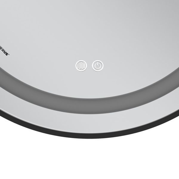 Дзеркало Mixxus Premium ELLIPSE MV05-80x70-Reverse Black з LED Touch, Anti-fog, димером (3-6,5kK) (MP6646) MP6646 фото