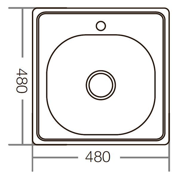 Мийка кухонна Zerix Z4848-06-160D (decor) (ZM0558) ZM0558 фото