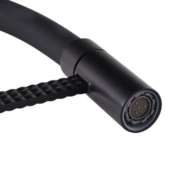 Змішувач для кухні Mixxus Premium Oliwer 017 BLACK REFL.BLACK (MI6966) MI6966 фото