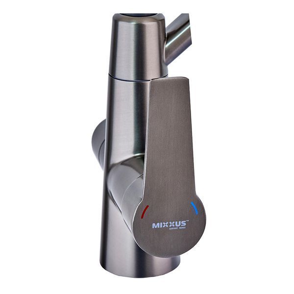 Кухонний змішувач на дві води Mixxus FUL-021 Graphite Refl.Black (нерж. сталь... MI6115 фото