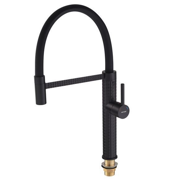 Змішувач для кухні Mixxus Premium Oliwer 017 BLACK REFL.BLACK (MI6966) MI6966 фото