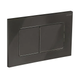 Панель змиву Koer KT-0602-16 240x160x10mm пластикова, кнопка квадратна (колір чорний глянцевий) (KR5182) KR5182 фото 1