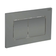Панель змиву Koer KT-0602-07 240x160x10mm пластикова, кнопка квадратна (колір графіт) (KR5183) KR5183 фото