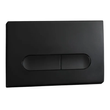 Панель змиву Koer KT-0608-05 240x160x10mm пластикова, кнопка закруглена (колір чорний матовий) (KR6125)
