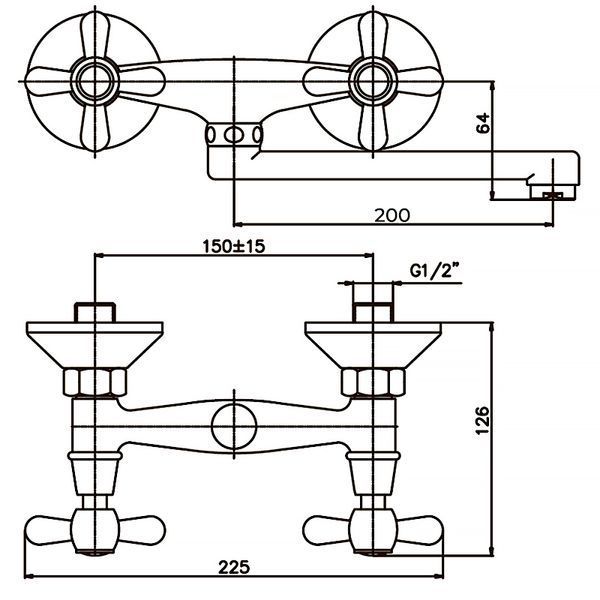 Змішувач для кухні Haiba Dominox 361 (HB0094) HB0094 фото