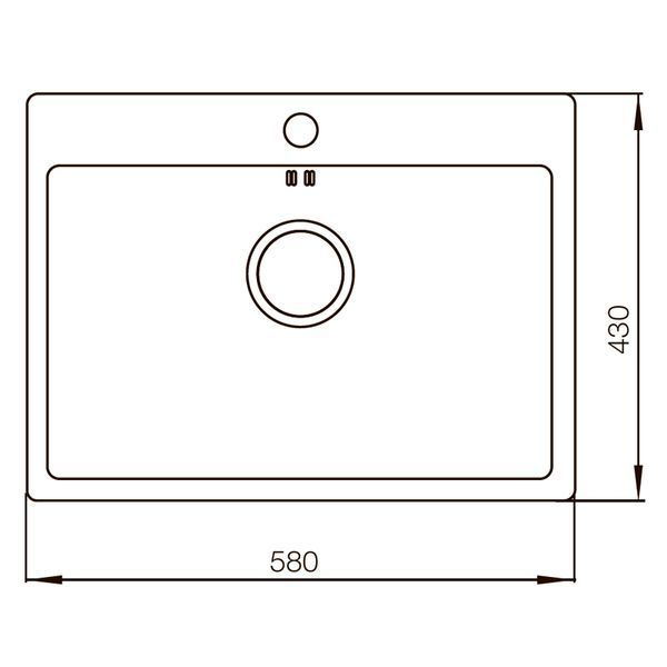 Мийка MIXXUS Бронзова MX5843-200x1.0-PVD (MX0577) MX0577 фото