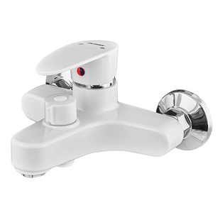 Змішувач для ванни Plamix Cezar-009 EURO White (без шланга, лійки та кронштей... PM0736 фото