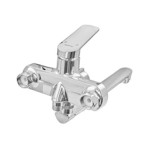 Змішувач для ванни Plamix Lucas-006 EURO SET Chrome (з шлангом, лійкою та кро... PM0710 фото