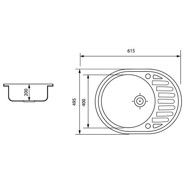 Мийка кухонна Zerix ZS-6250R-06 Бежева (ZX4549) ZX4549 фото