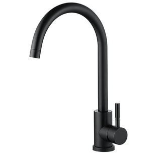 Змішувач для кухні Zerix LUX-011 Black із нерж. сталі SUS304 (ZX4868) ZX4868 фото
