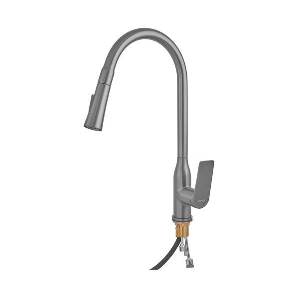 Змішувач для кухні Mixxus Premium DERBY 014 (NUT) GRAPHITE (MI6611) MI6611 фото